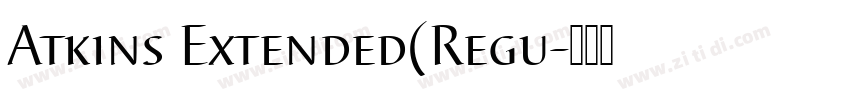 Atkins Extended(Regu字体转换